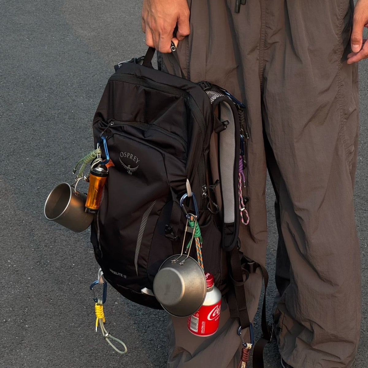 Hand-Woven Paracord Water Bottle Lanyard with Carabiner