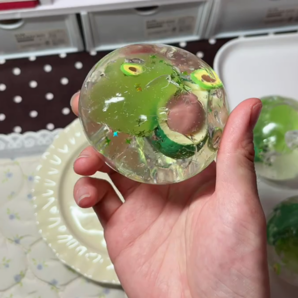 Coconut Oil Series Squishy Ball | Slow-Rise Stress Relief Fidget Toy | Handmade Unique Gift