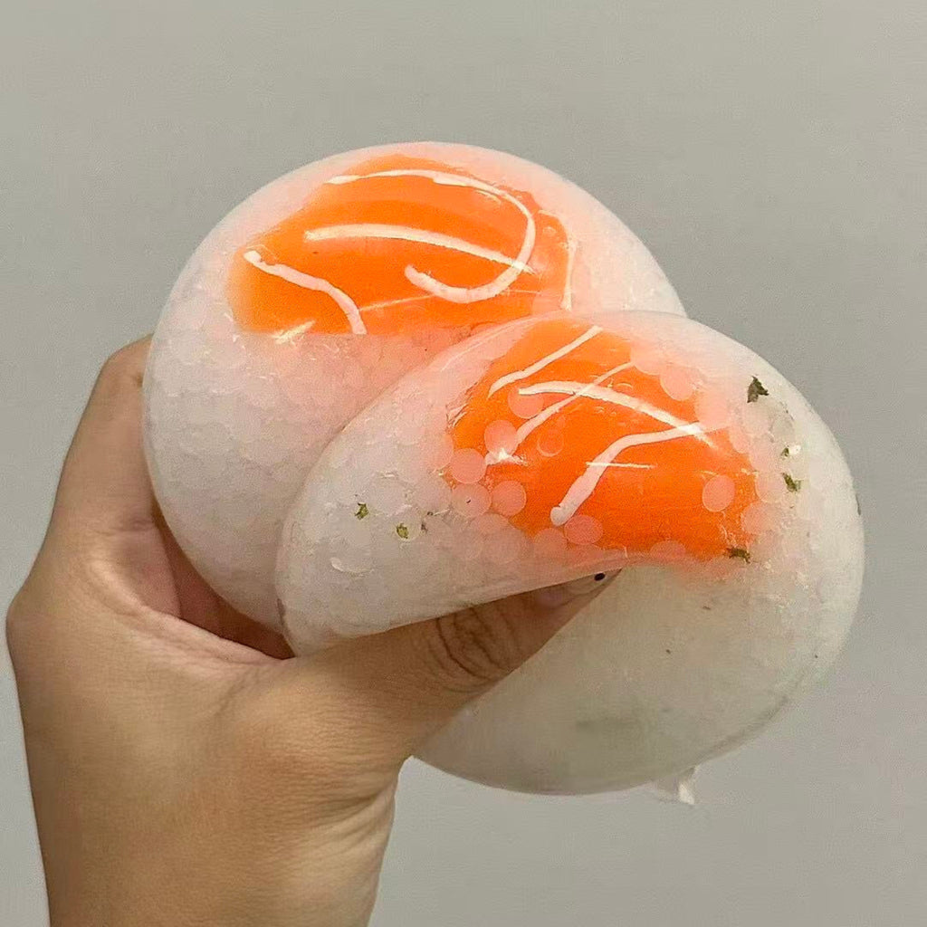 Mini Salmon Sushi Squishy Toy - Handmade Stress Reliever (Random)