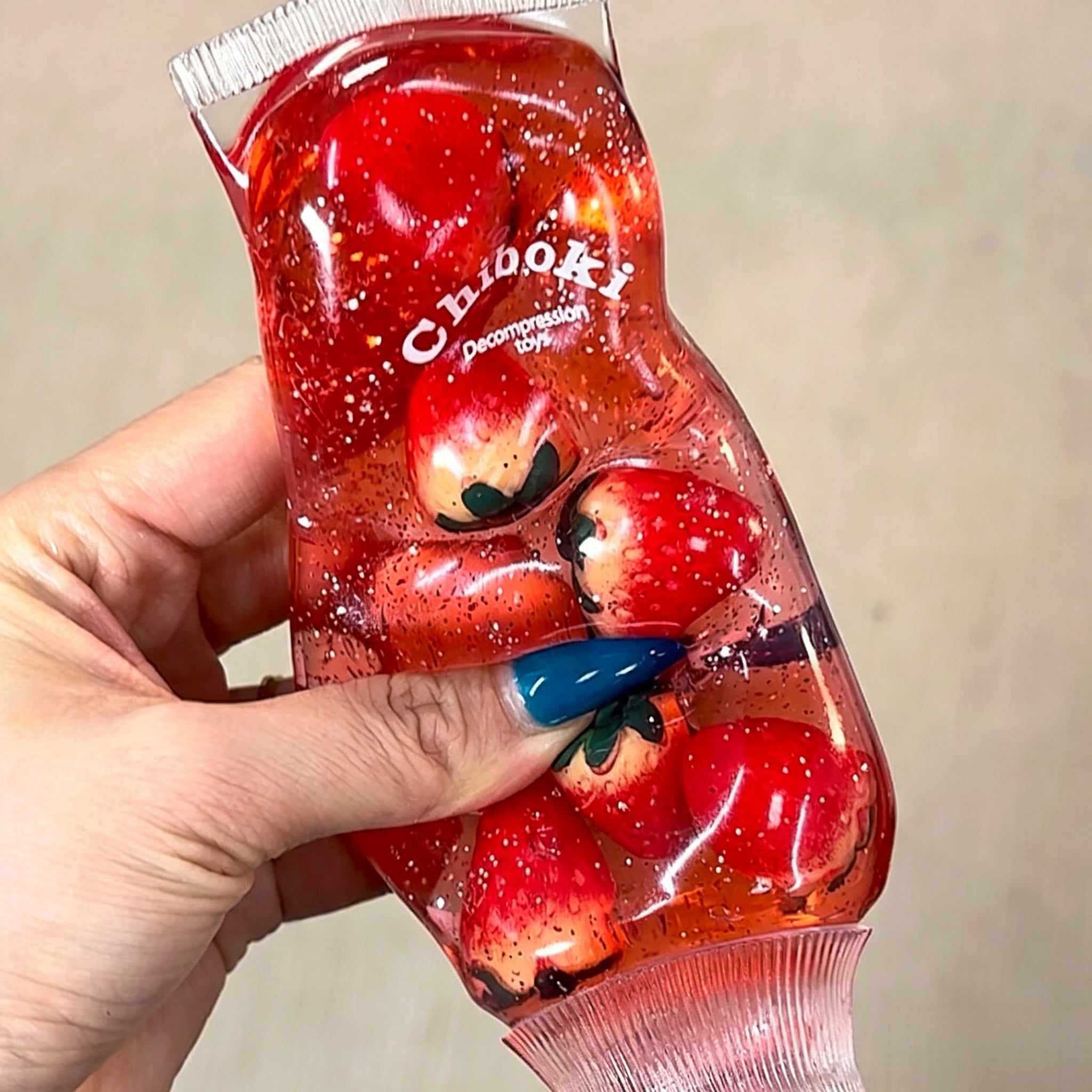BIGTAIL Shiny Jelly Squeeze Toy – Fruit-Infused Stress Relief Tube