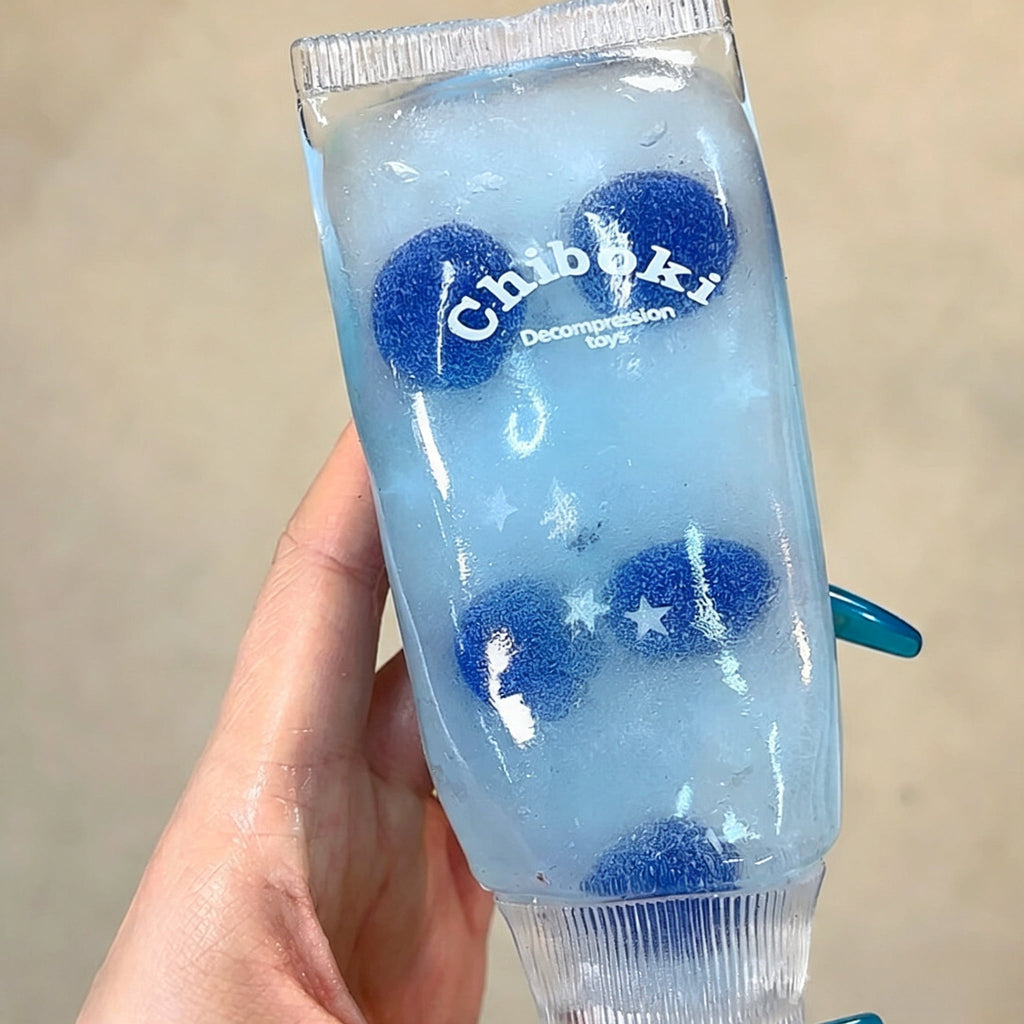 BIGTAIL Shiny Jelly Squeeze Toy – Fruit-Infused Stress Relief Tube