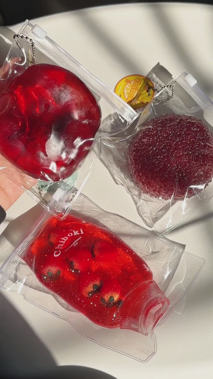 BIGTAIL Shiny Jelly Squeeze Toy – Fruit-Infused Stress Relief Tube